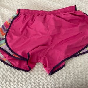 Workout shorts, built in key pocket, draw string waist, built in underwear